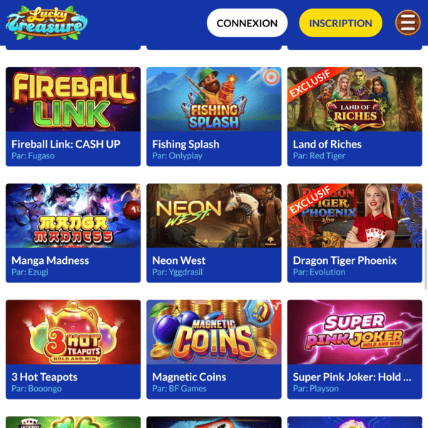 Promotion Lucky Treasure Casino